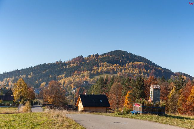Zawoja, panorama wsi. EU, Pl, Slaskie.